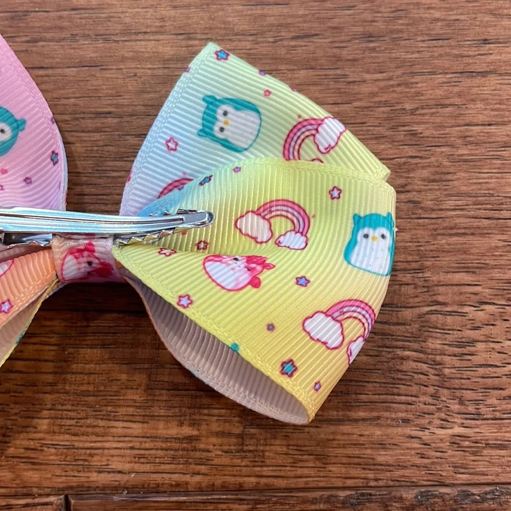 Squishmallow Girls Hair Bow - Alligator Clip - Girls Hair Bow